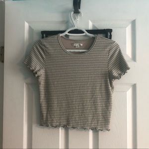 American Eagle Short Sleeve Crop Top